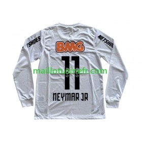 Maillot de Foot Santos FC Neymar JR 11 Domicile Retro 2011-2012 Manches Longues